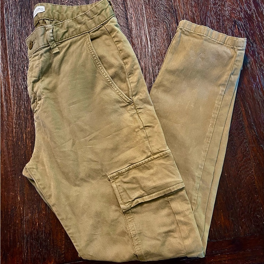 Zara Olive Green Khaki Cargo Pants